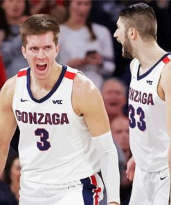 Gonzaga Bulldogs Players paint by number