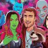 Guardian Of The Galaxy Characters paint by number