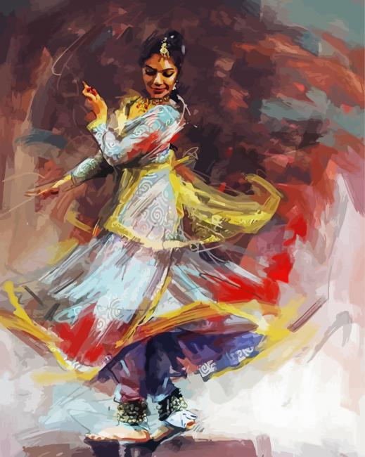 Hindu Dancer paint by number