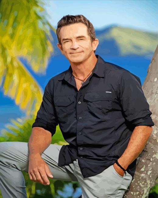 Jeff Probst American Host paint by number