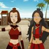 Katara And Suki Avatar Characters paint by number
