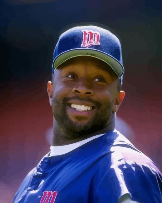 Kirby Puckett Baseball Player paint by number