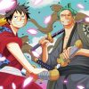 Luffy And Zoro One Piece Anime paint by number