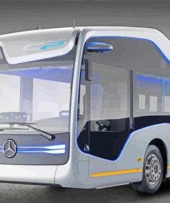 Mercedes Bus paint by number