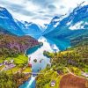 Norway Fjords paint by number