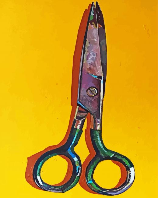 Old Scissor paint by number