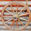 Old Wagon Wheel paint by number