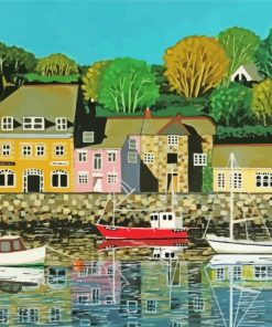 Padstow Harbour paint by number