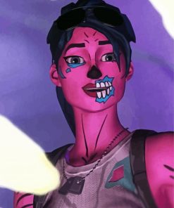 Pink Ghoul Trooper paint by number