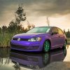 Purple Mk7 Golf paint by number