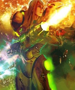 Samus Aran Character paint by number