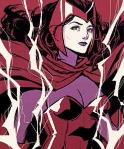 Scarlet Witch Art paint by number
