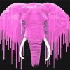 Splatter Pink Elephant paint by number