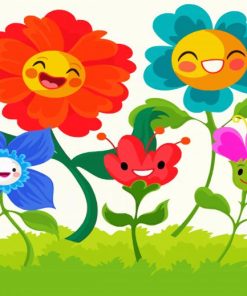 Spring Happy Flowers paint by number