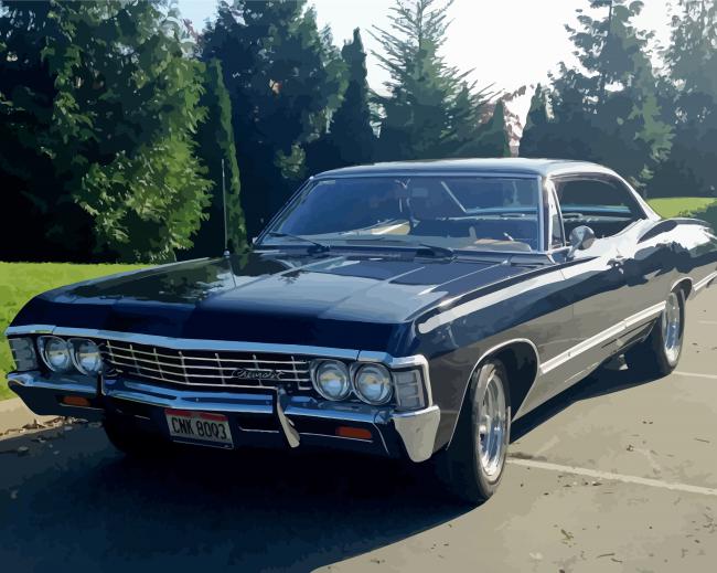 Supernatural Impala paint by number