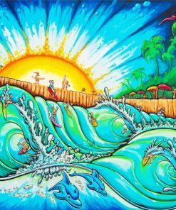 Surf Art paint by number
