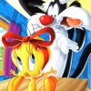 Sylvester And Tweety paint by number