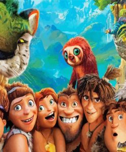 The Croods Characters paint by number