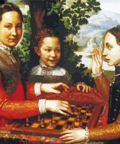 The Game Of Chess By Sofonisba Anguissola paint by number