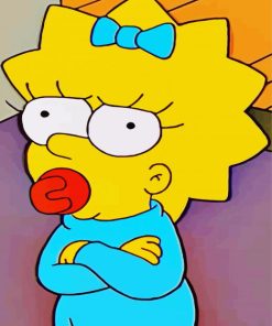 The Simpsons Maggie paint by number