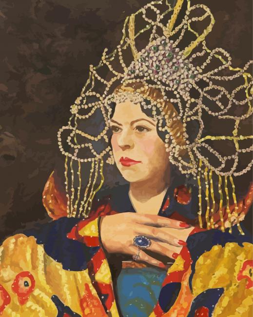 Turandot Woman paint by number