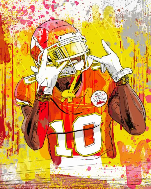 Tyreek Hill Art paint by number