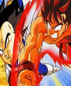 Vegeta And Goku paint by number