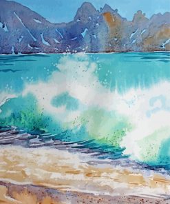 Watercolour Seascape paint by number