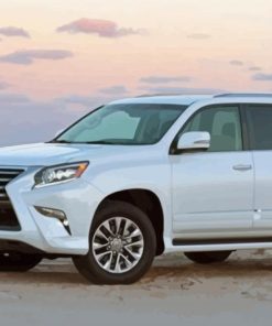 White Lexus Gx Car paint by number