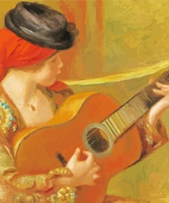 Woman Guitar paint by number