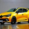 Yellow Renault Clio Sport Car paint by number