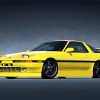 Yellow Supra Mk3 paint by number