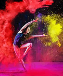 Aesthetic Dancer With Colors paint by number