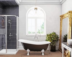 Beautiful Victorian Bathroom paint by number