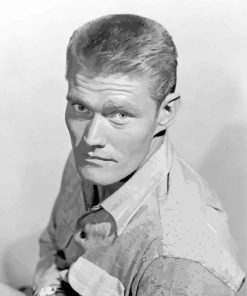 Black And White Chuck Connors paint by number