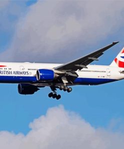 British Airways Flight paint by number