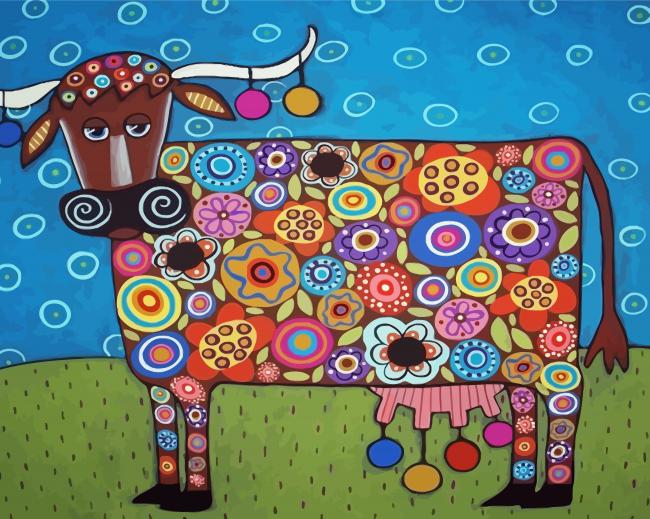 Cow By Karla Gerard paint by number