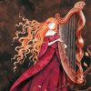 Cute Harpist paint by number