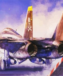 F14 Plane paint by number