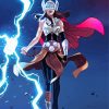 Fantasy Thor Woman paint by number