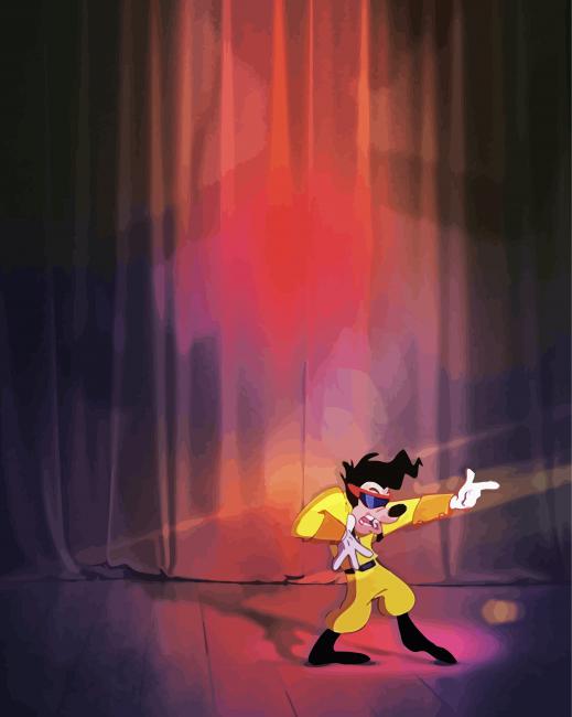 Goofy Movie Character paint by number