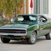Green 1970 Dodge Charger paint by number