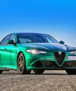 Green Giulia paint by number