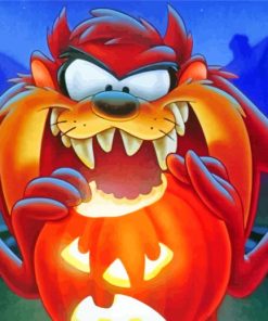 Halloween Tasmanian Devil Cartoon paint by number