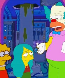 Krusty The Clown And Daughter paint by number