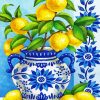 Lemons In Vase paint by number