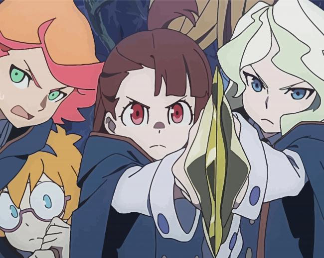 Little Witch Academia paint by number