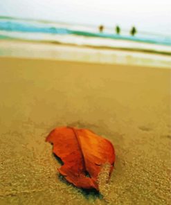 Lonely Leaf Beach paint by number