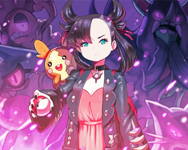 Marnie Pokemon Anime paint by number