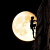 Moon Girl Silhouette Climber paint by number